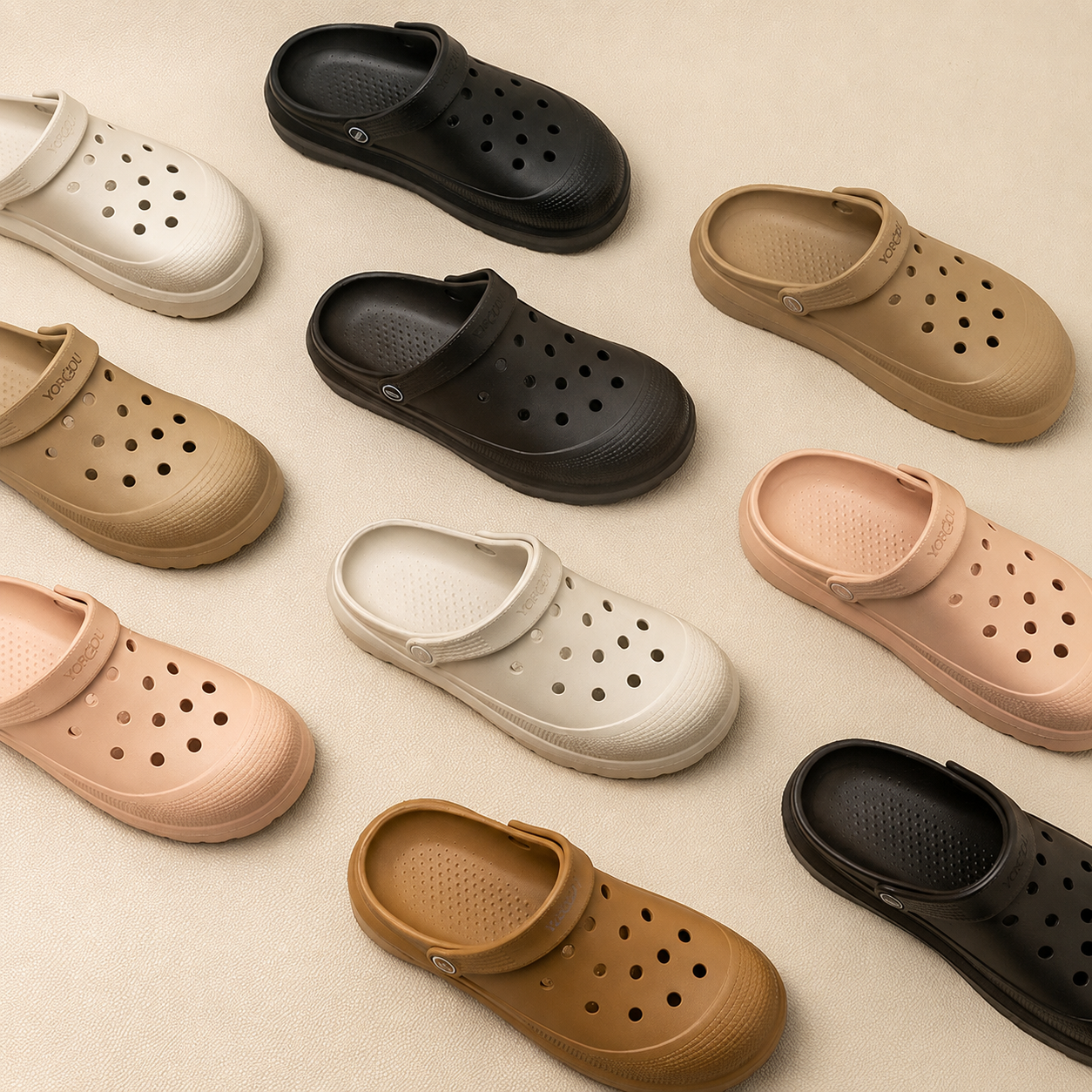 Unisex EVA Garden Clogs with Ventilation Holes, Lightweight Waterproof Shower Shoes