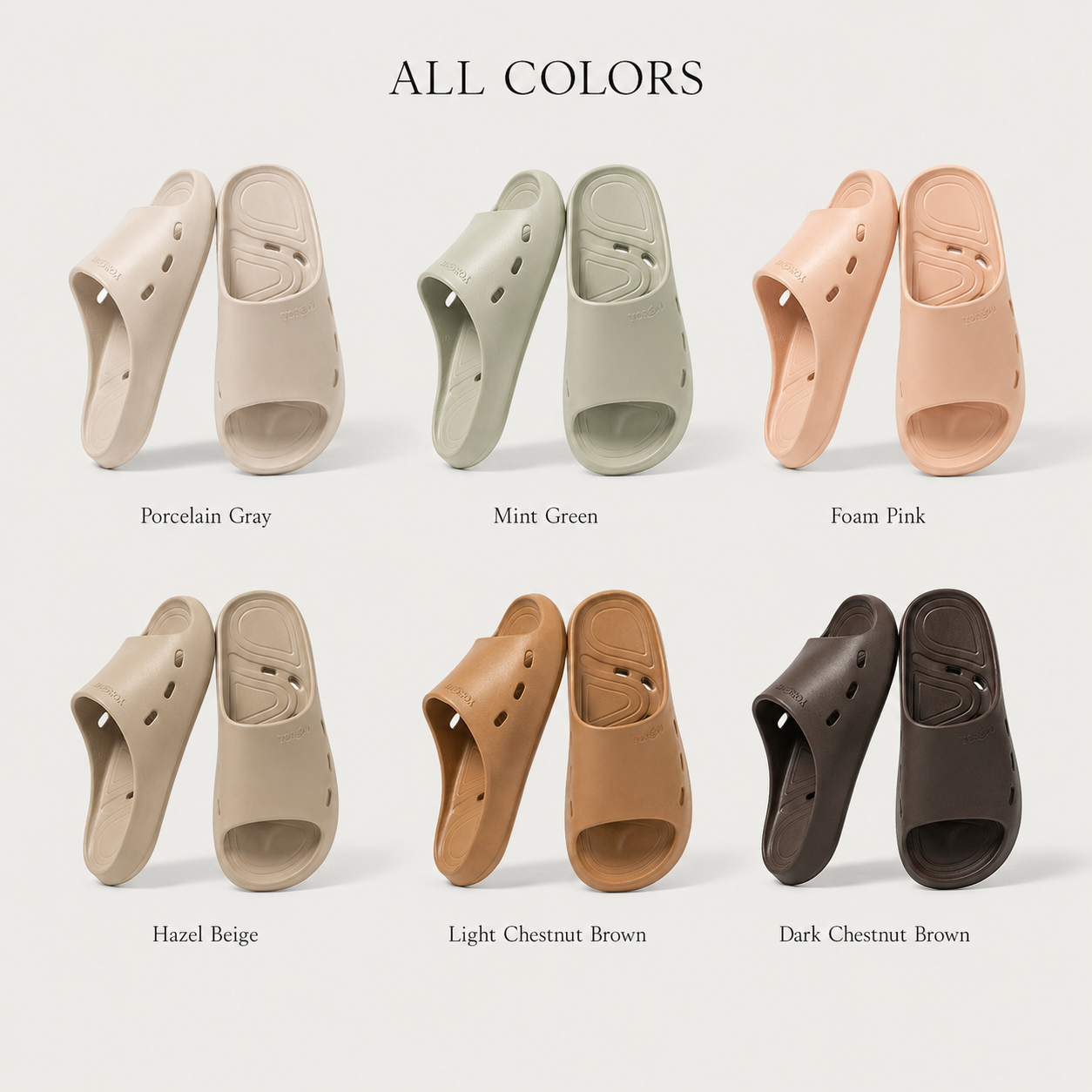 Unisex EVA Shower Slides, Non-Slip Quick Dry Bathroom Slippers