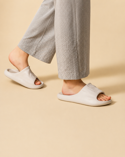 Textured Wave Open-Toe EVA Slides