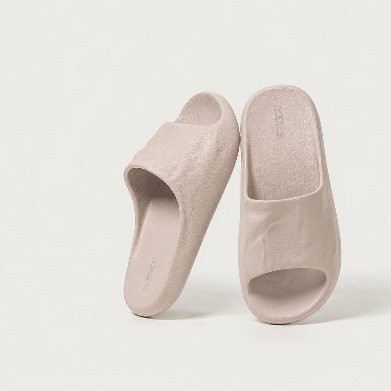 Textured Wave Open-Toe EVA Slides