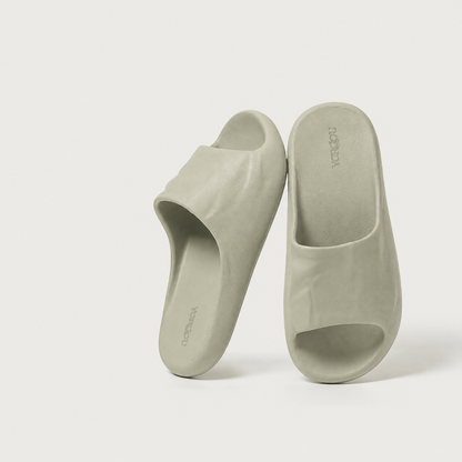 Textured Wave Open-Toe EVA Slides
