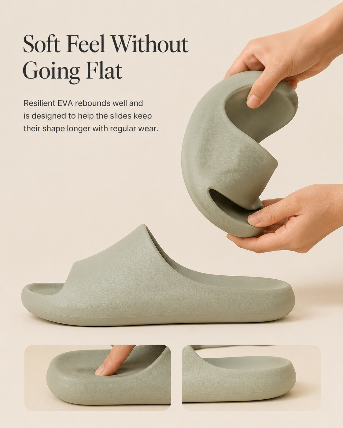 Textured Wave Open-Toe EVA Slides
