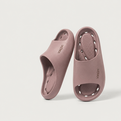 Unisex EVA Shower Slide Slippers, Non-Slip Drainage Bathroom Sandals