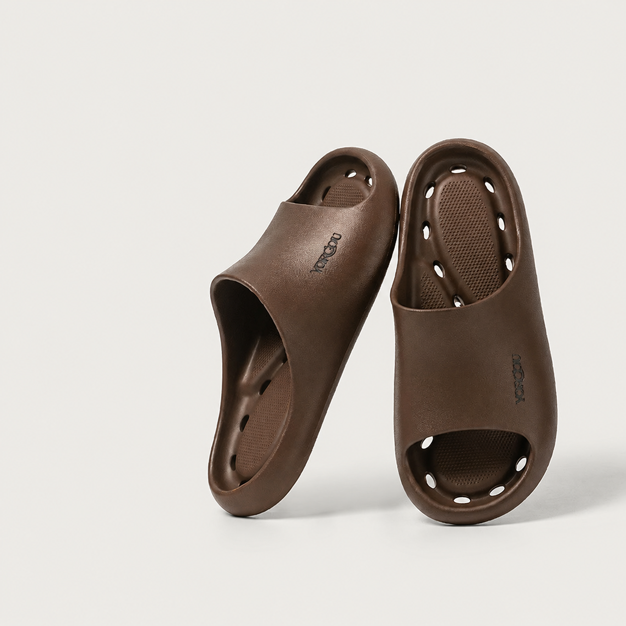 Unisex EVA Shower Slide Slippers, Non-Slip Drainage Bathroom Sandals