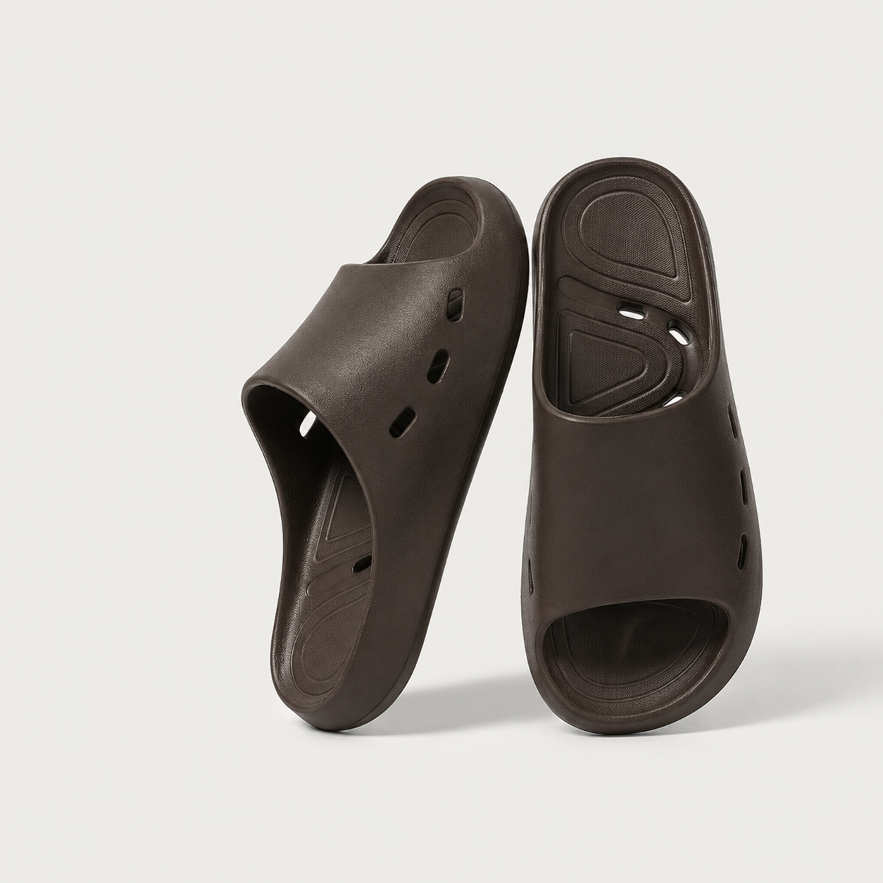 Unisex EVA Shower Slides, Non-Slip Quick Dry Bathroom Slippers