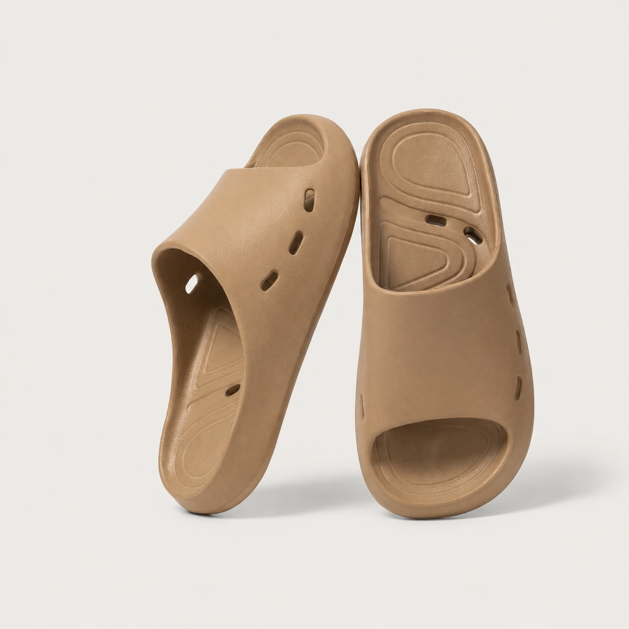 Unisex EVA Shower Slides, Non-Slip Quick Dry Bathroom Slippers