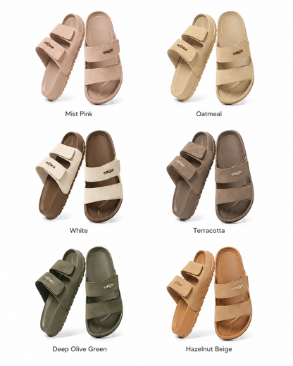 YORGOU Unisex EVA Slide Sandals with Adjustable Straps