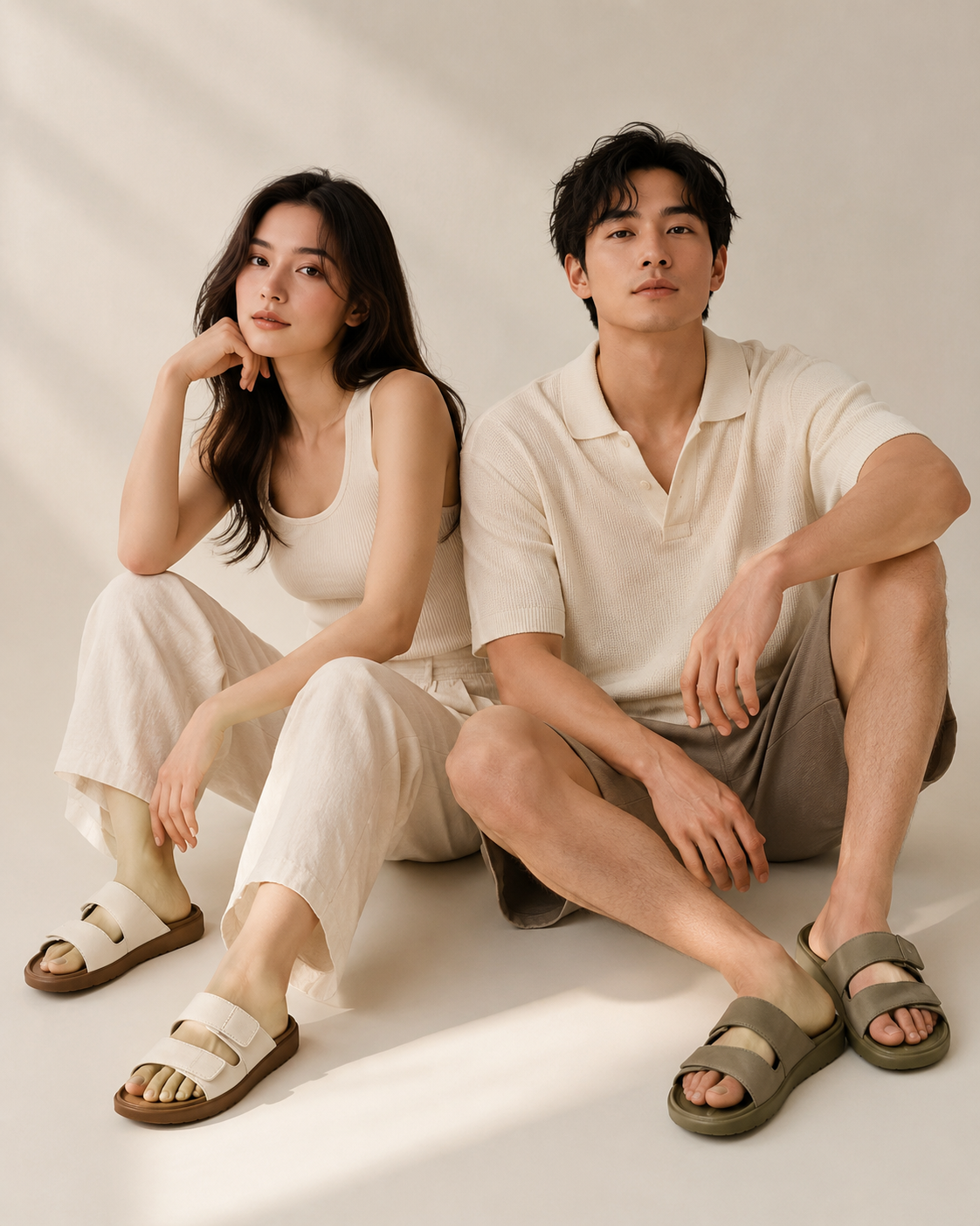 YORGOU Unisex EVA Slide Sandals with Adjustable Straps