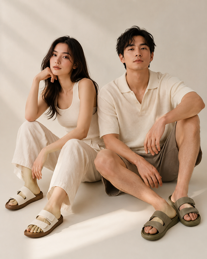 YORGOU Unisex EVA Slide Sandals with Adjustable Straps