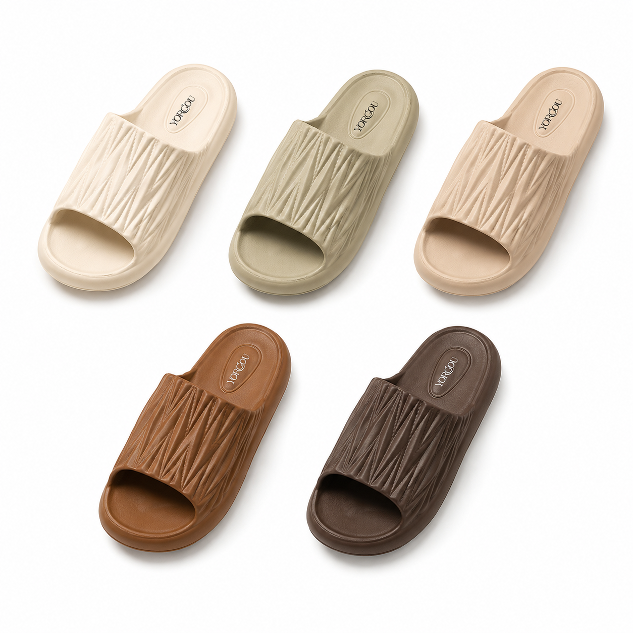 Unisex EVA House Slippers – Lightweight Open Toe Slides with Cushioned Non-Slip Sole